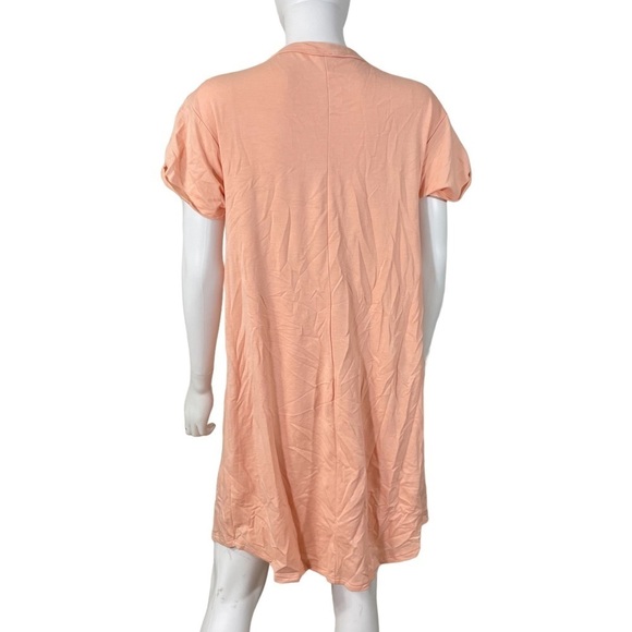 Peach Choker V Neck Short Sleeve Dress
New - Picture 5 of 5